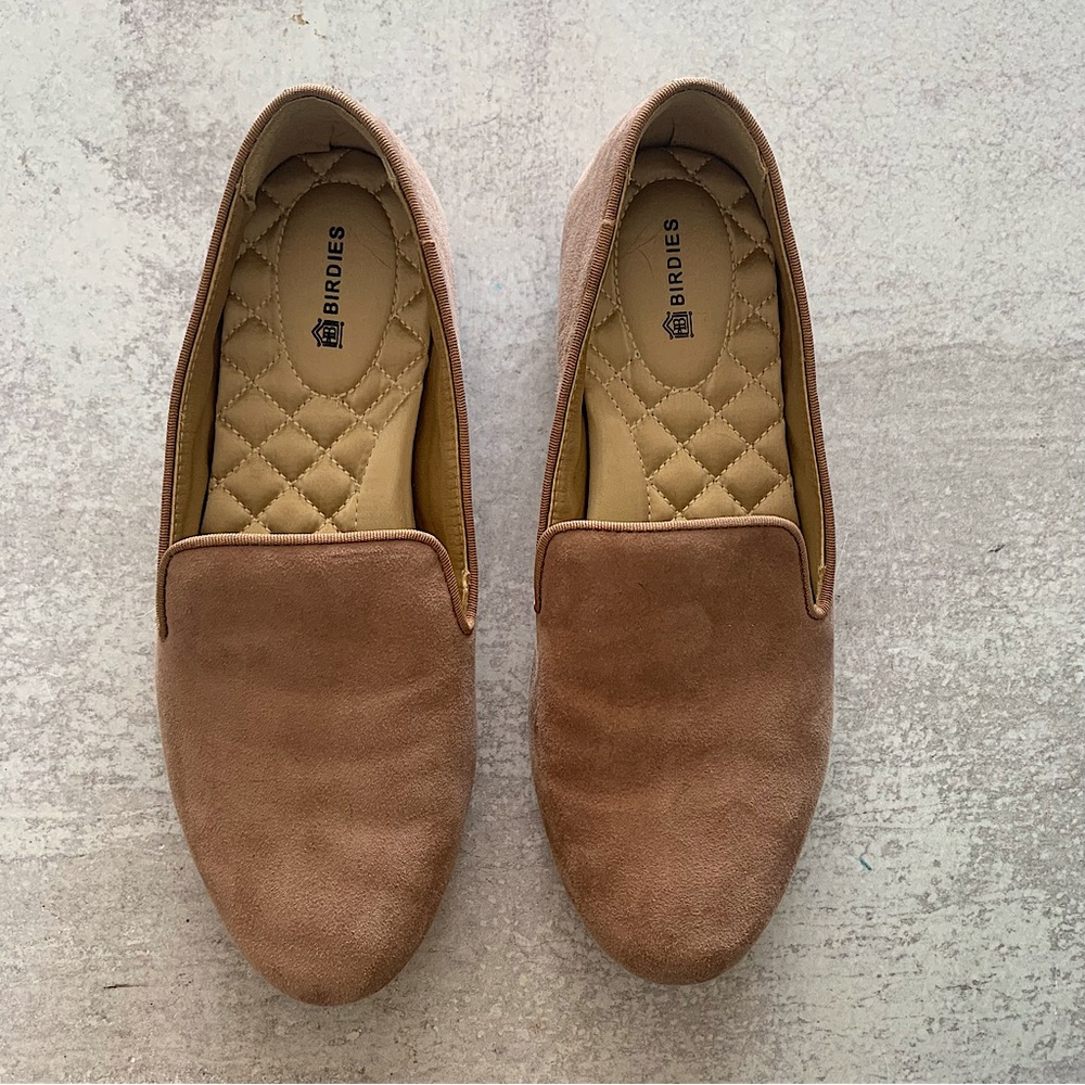 Birdies The Starling Latte Suede Flats size 6.5